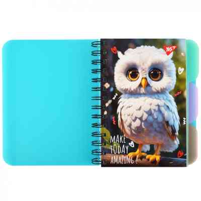 Блокнот Yes В6 Owl 144 листа пластиковая обложка (681993) Винница