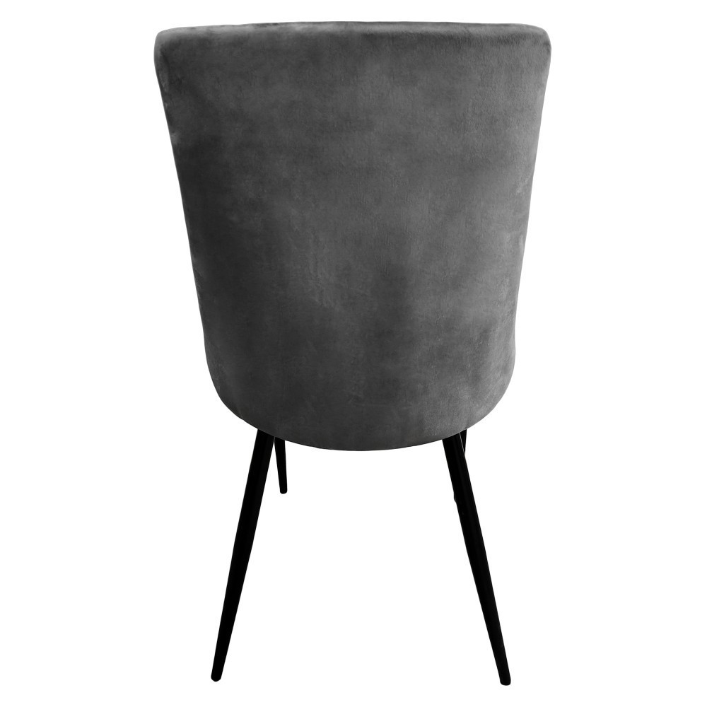 Крісло стілець для кухні обіднє Bonro B-426 велюр сіре Київ - фото 7