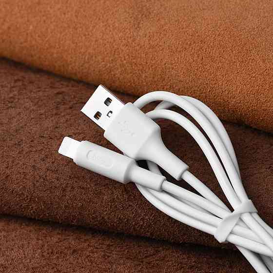 Кабель HOCO X25 USB to iP 2A, 1m, PVC, PVC connectors, White Київ
