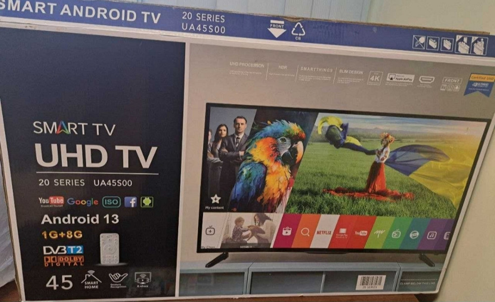 Мощный телевизор Samsung 4К SmartTV 45