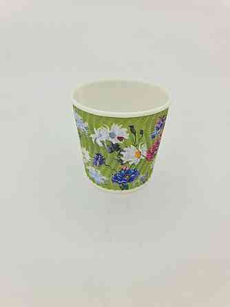 Стакан гофрований 110мл "Квіти" Маестро (20 шт) Харків