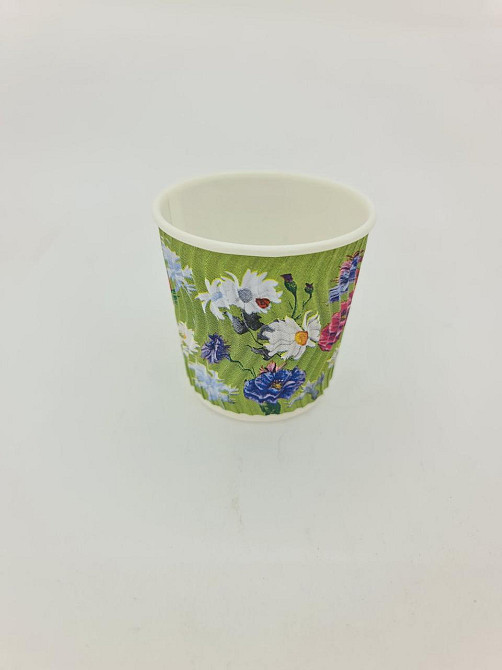 Стакан гофрований 110мл "Квіти" Маестро (20 шт) Харків - фото 2