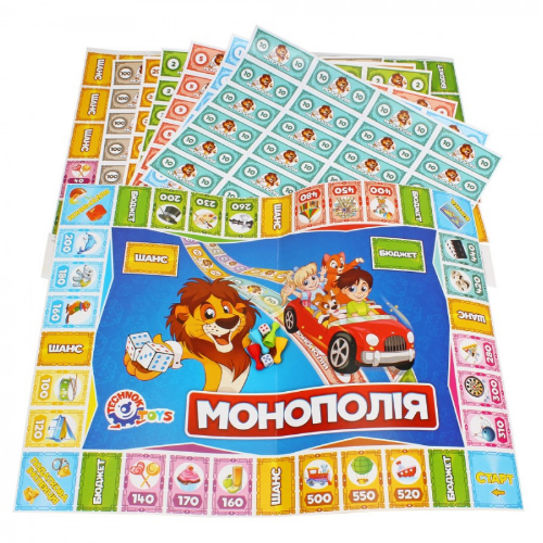 Настільна гра економічна "Дитяча монополія" Технок 0755 Житомир
