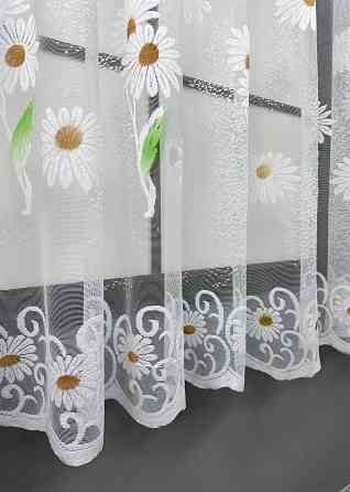 Тюль жакард VR-Textil № 1897т Арка на кухню колір білий 500х150 см (53-0102) Київ