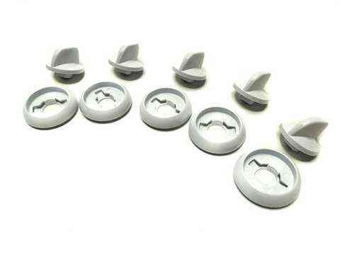 Набор ручек для газовой плиты Greta 5шт белые Харьков