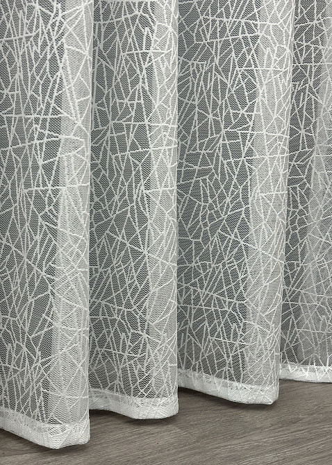 Тюль VR-Textil 1674т Жаккард Белый 300х270 см (42-0694) Киев - изображение 7