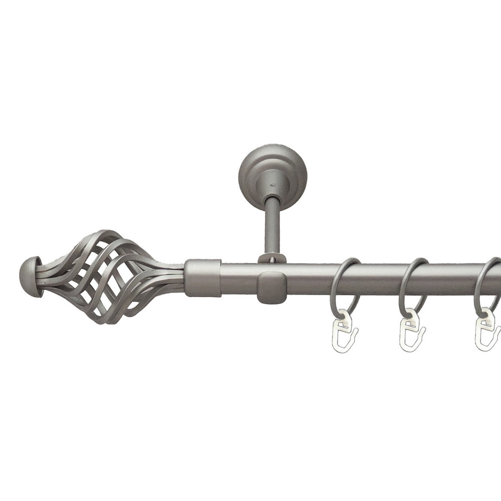 Карниз Orvit Арезо металевий однорядний відкритий Сатин 19 мм 200 см (6306919) Львов - изображение 1