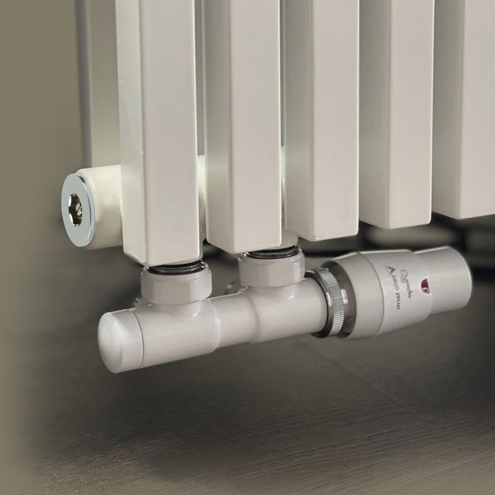 Комплект термостатичний Vario Term TWINS 50 мм, кутовий, правий, білий TSGS0206CFK/P Київ - фото 3