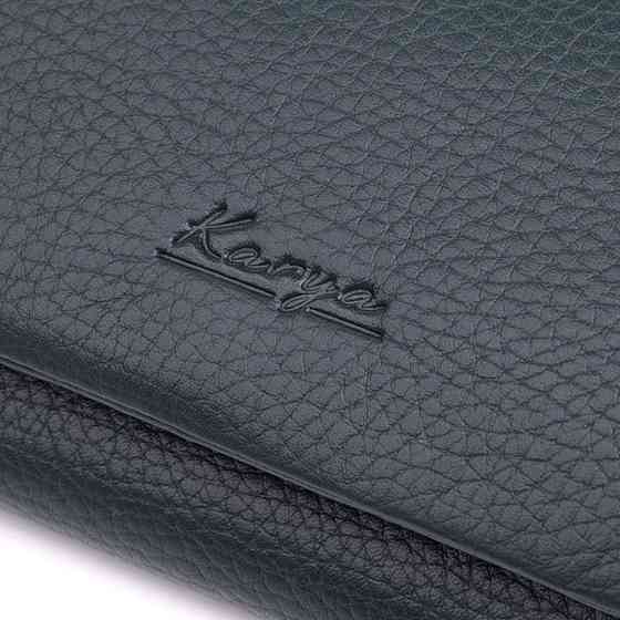 Горизонтальний жіночий гаманець з натуральної шкіри KARYA 22852 Зелений Київ