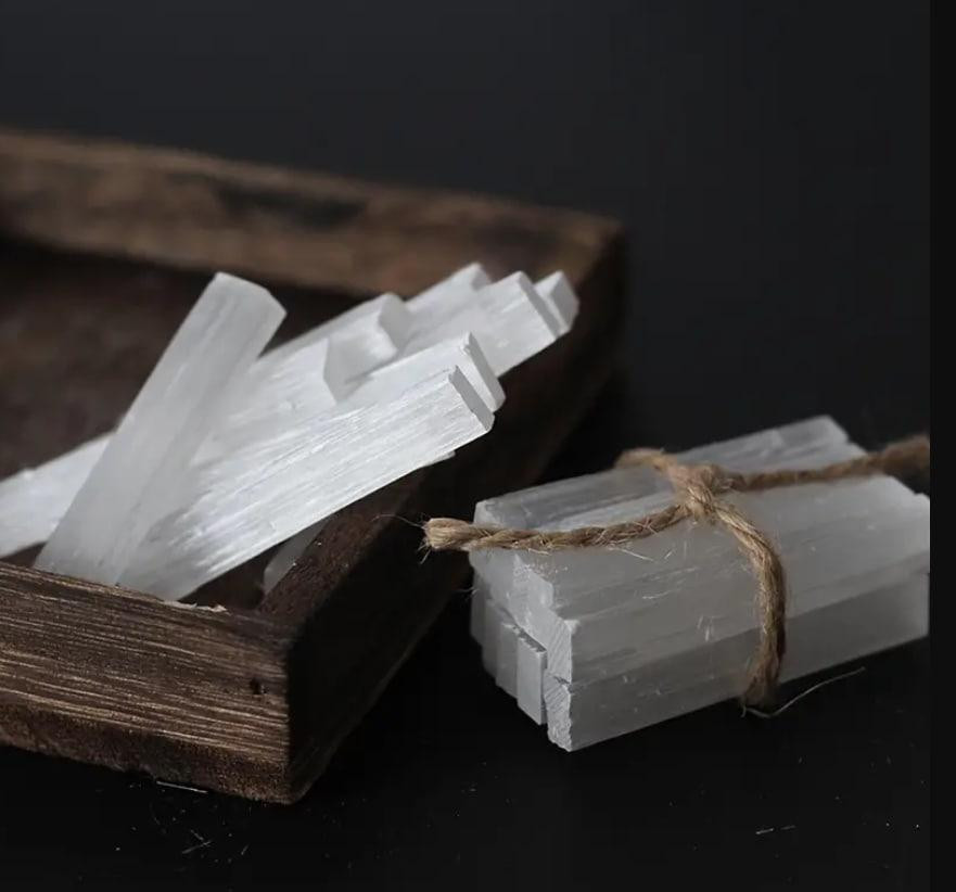 Набор палочек натурального селенита (размер 10 см) 10 штук Киев - изображение 2