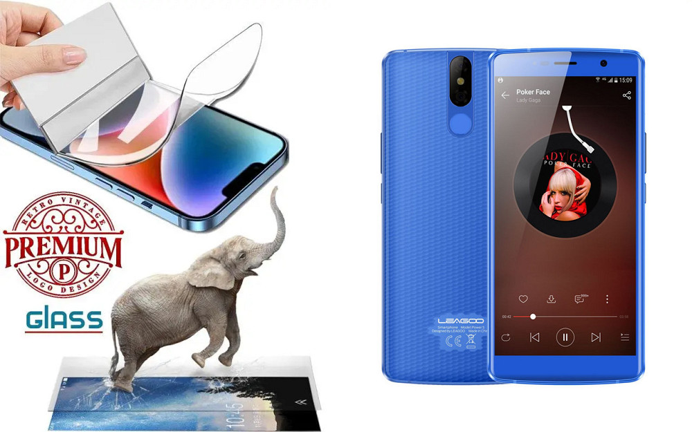 Поліуретанова плівка Leagoo Power 5, Premium, товщина 0,2 мм Київ - фото 1