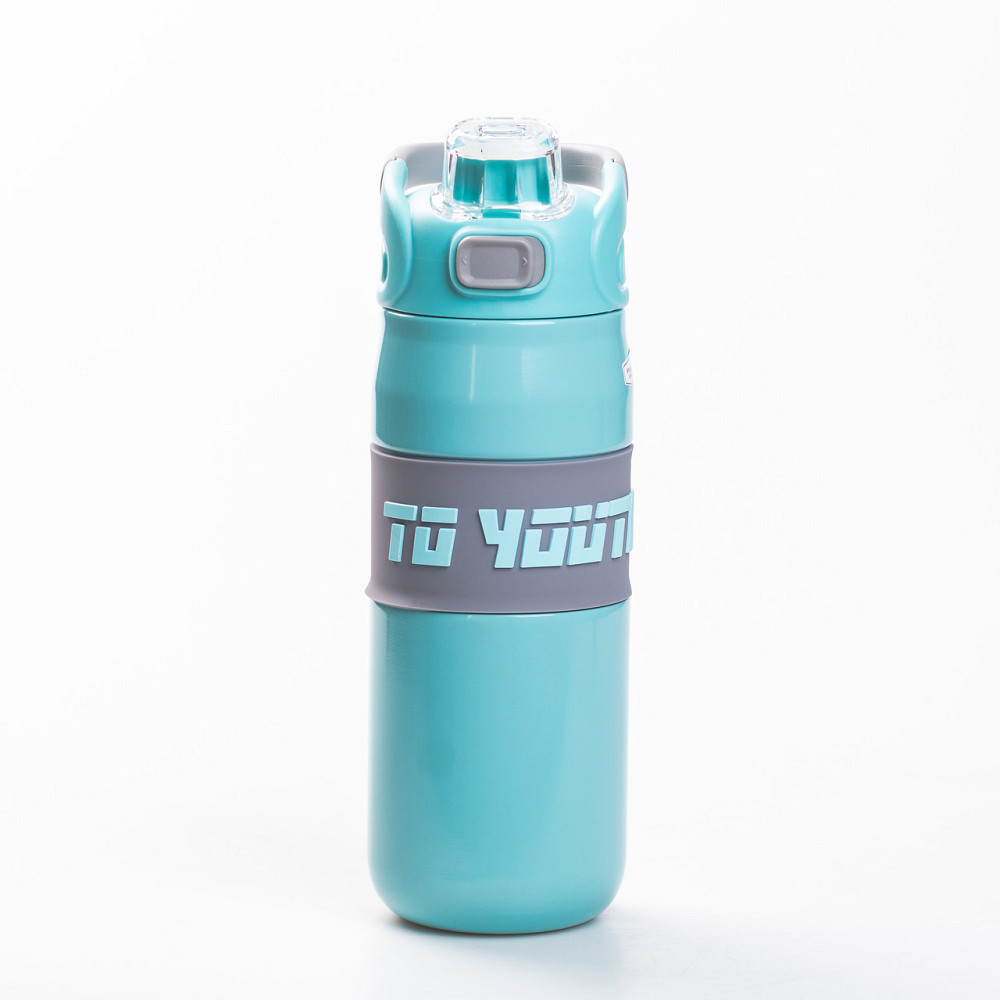 Спортивний термос 680 мл з мундштуком, м'ятний Київ - фото 1