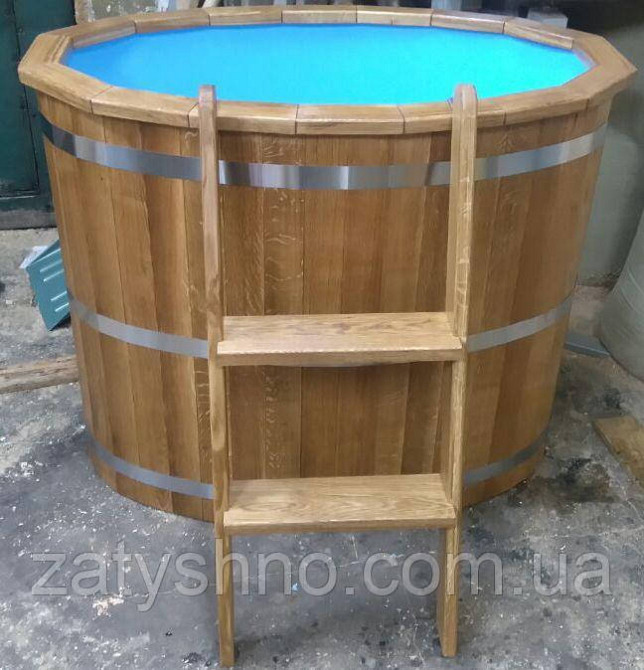 Купель дубова зі вставкою Київ - фото 1