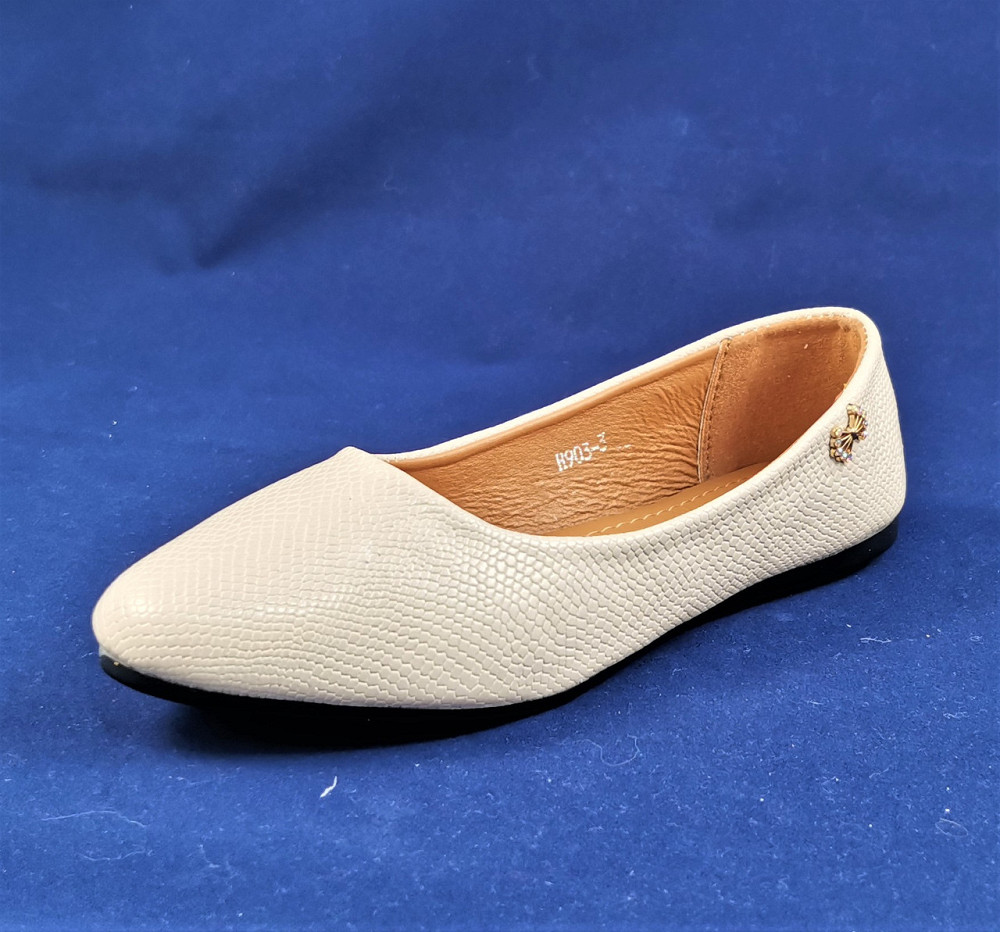 . Жіночі Балетки Бежеві Мокасини Туфлі Білі (розміри: 37,38) — 03-3 Дніпро - фото 4