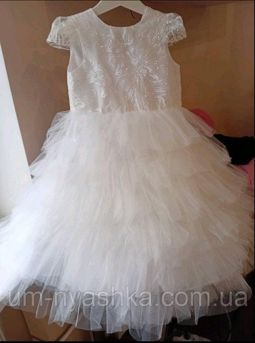 Платье Белое нарядное с блестками для девочки Кривой Рог - изображение 7