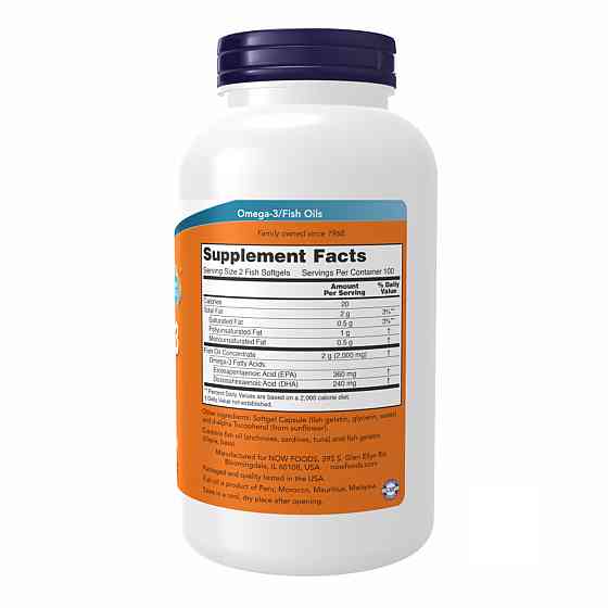 Omega-3 FO 1000mg 180/120 Fish Gelatin - 200 sgels Київ