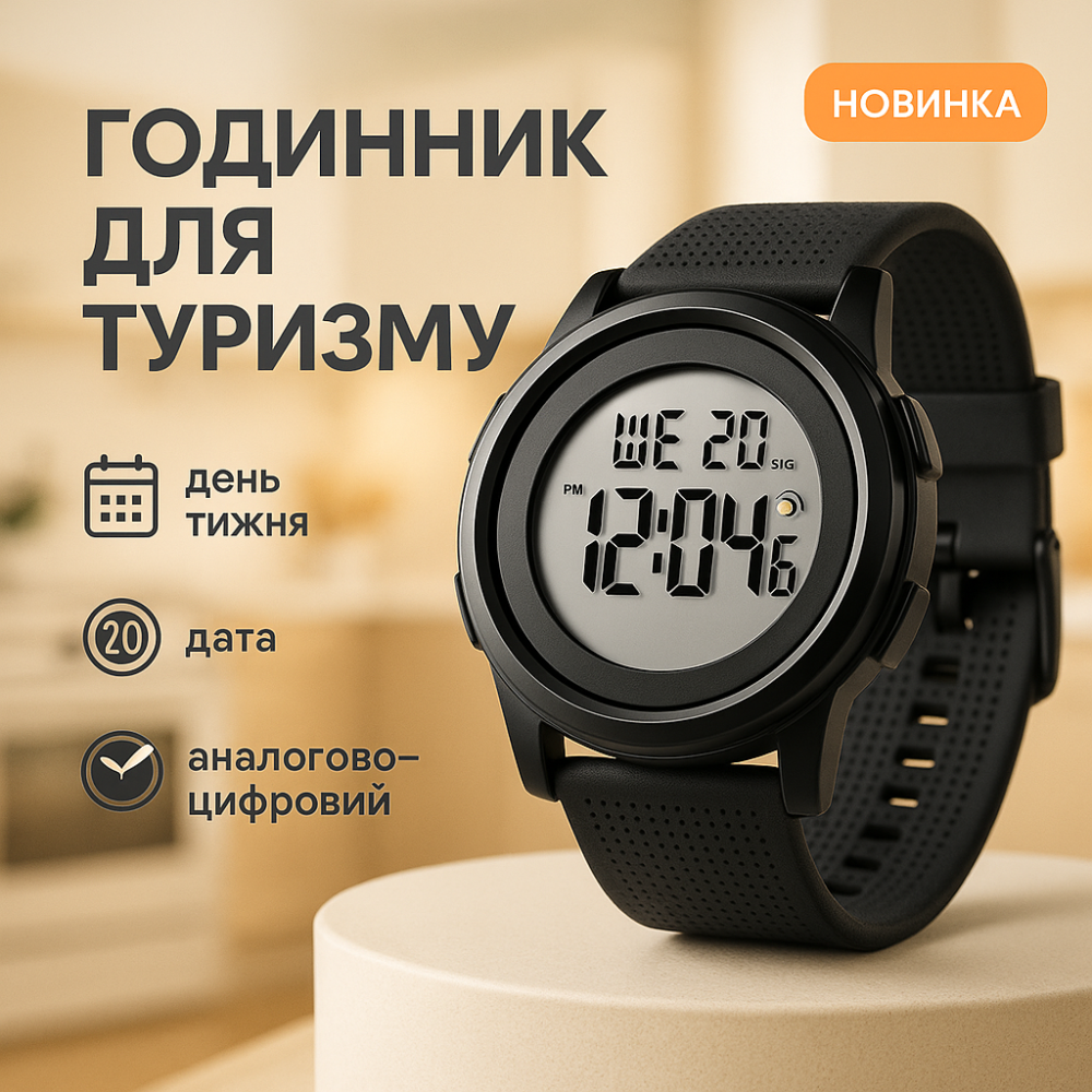 Часы для военной и тактической деятельности, Мужские часы стильные часы на руку Военные для всу JE-47 Львов - изображение 2