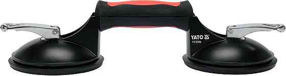 Присоски для монтажу скла YATO: 2 чашки Ø= 125 мм, m= 120 кг, 245х 125х 7 мм [20/160] Одеса