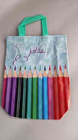 Сумка полипропиленовая с цветным рисунком  (30*38) №2 Карандашы (1 шт) Харьков