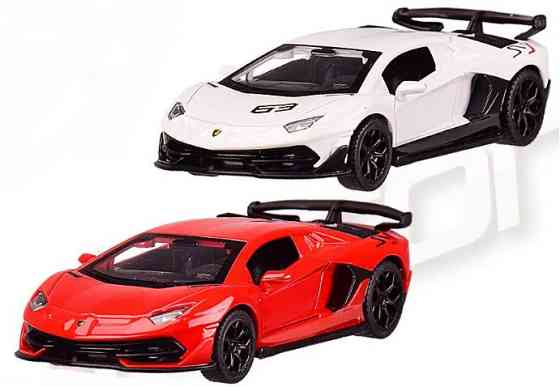 Машина металл 4338 (96шт/2) "АВТОПРОМ",1:43 Lamborghini Aventador SVJ,2 цвета,откр.двери,в кор. 14,5 Київ