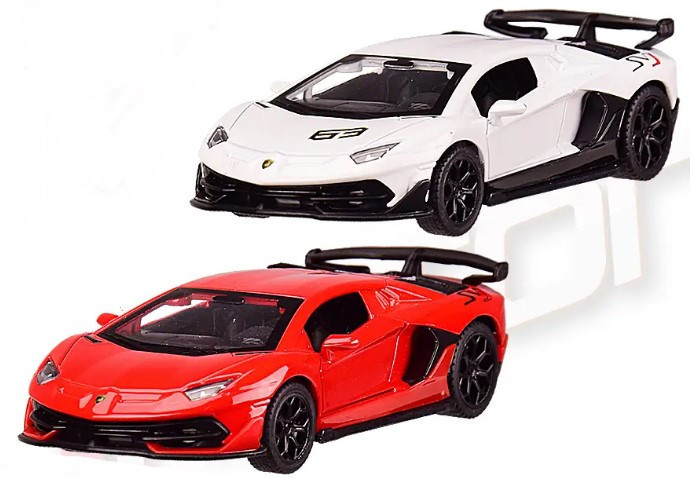 Машина металл 4338 (96шт/2) "АВТОПРОМ",1:43 Lamborghini Aventador SVJ,2 цвета,откр.двери,в кор. 14,5, шт Київ - фото 1