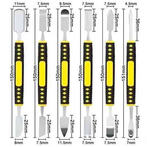 Набор двусторонних лопаток для вскрытия корпусов телефонов, планшетов и другой электроники, 6 шт Киев