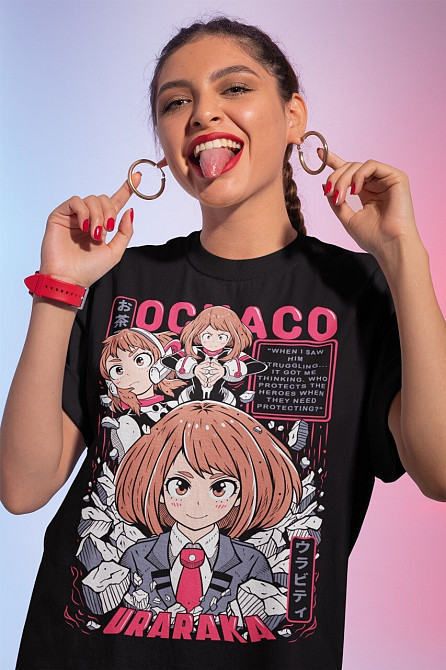 Футболка аниме Моя геройская академия оверсайз (S/M/L) Черний AnimeJ0266 Днепр - изображение 1