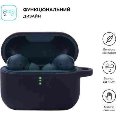 Чехол для наушников Armorstandart Silicone Case для Xiaomi QCY T10 / T10 Pro Black (ARM68425) Винница