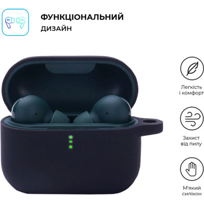 Чехол для наушников Armorstandart Silicone Case для Xiaomi QCY T10 / T10 Pro Black (ARM68425) Винница - изображение 2