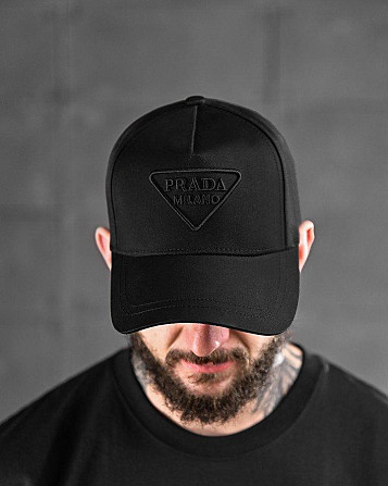 Бейсболка Prada black ДЛ6594 Киев - изображение 2