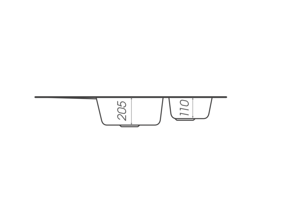 PLATINUM Гранітна мийка для кухні Platinum 9950 PANDORA матова Мікс Київ - фото 2