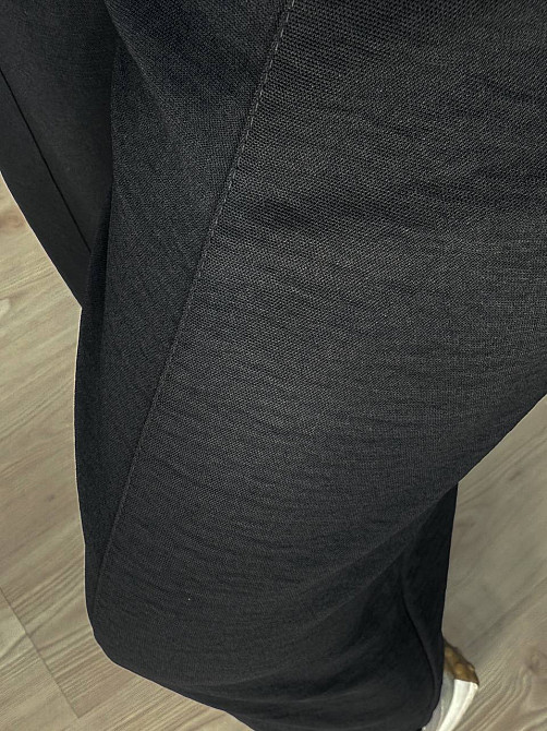 Брюки женские 0716 MOM шелковые с карманами черные, черный, XL Киев - изображение 16