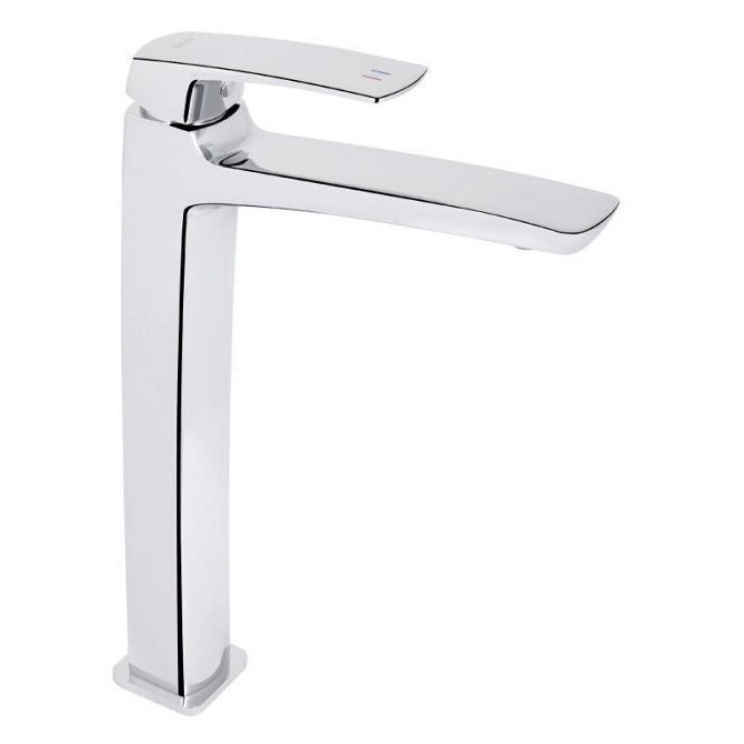 Змішувач для раковини Qtap Tern QTTER269CRM47585 (k30), одноважільний, високий, Chrome Харків - фото 1