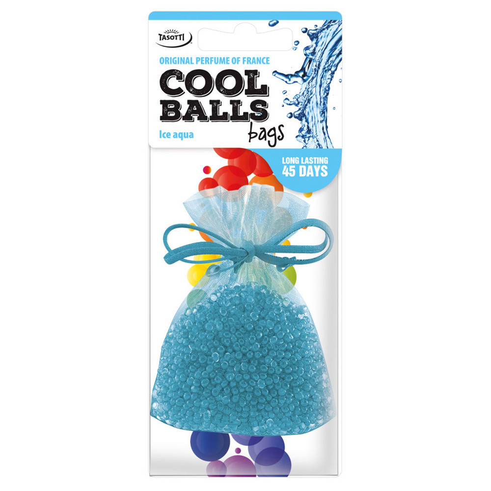 Ароматизатор для авто мішочок "Cool Balls" Ice Aqua (Крижана вода) 25г Tasotti Київ - фото 1