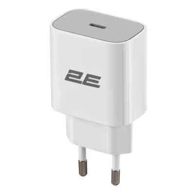 Зарядное устройство 2E 30W USB-C PD white (2E-WC1USBC30W-W) Винница
