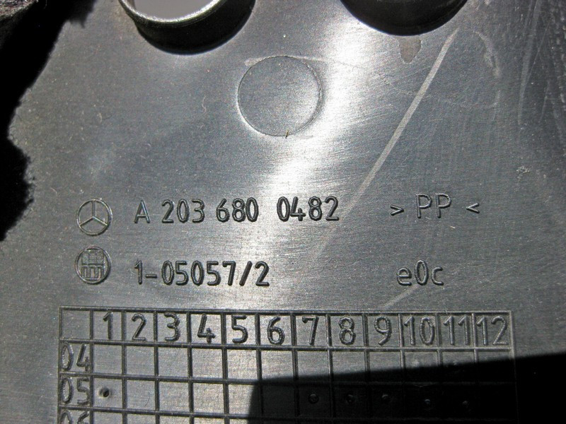 Mercedes-Benz  A2036800482 Ліва нижня накладка - кришка панелі приладів - торпеди C-Class W203 CLC Sportcoupe C203 CLK C209 Одеса - фото 5