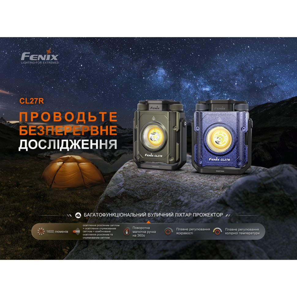 Ліхтар прожектор Fenix CL27R темно-блакитний Київ - фото 5