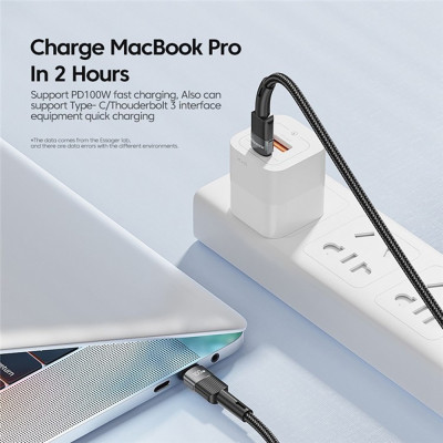 Дата кабель USB-C to USB-C 1.0m 100W black Essager (EXCTT1-XC01) Винница - изображение 5
