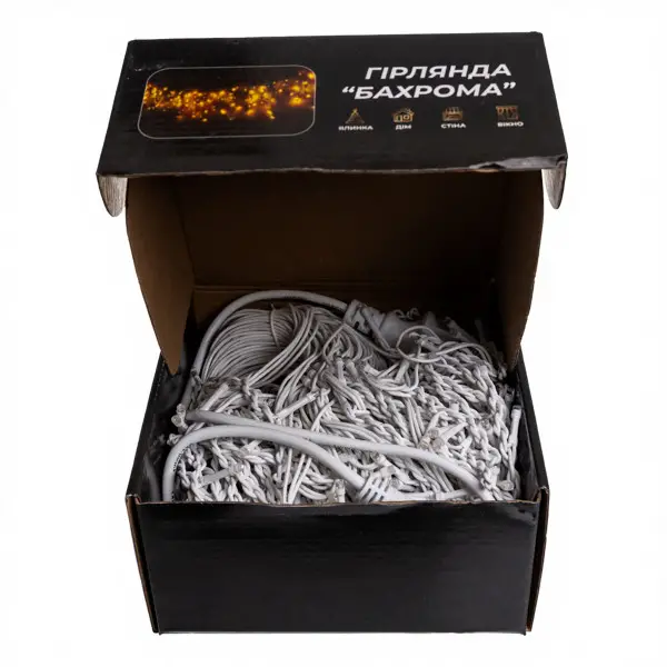 Garlando Вулична гірлянда Бахрома 25 м 405 LED гірлянда штора білий провід Багатобарвність 25MW Коломия - фото 4