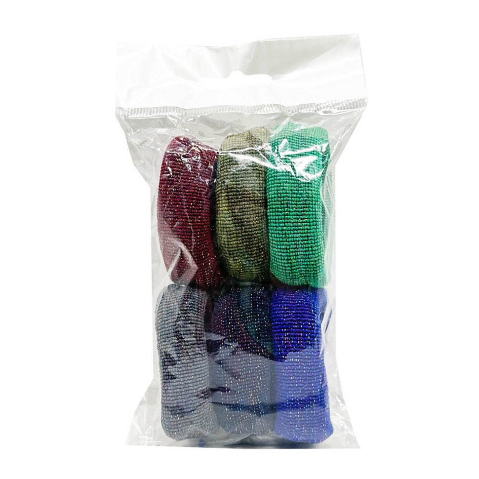 Набір резинок для волосся 0307-974-3 різнокольорові, 6 штук в упаковці Вінниця - фото 2