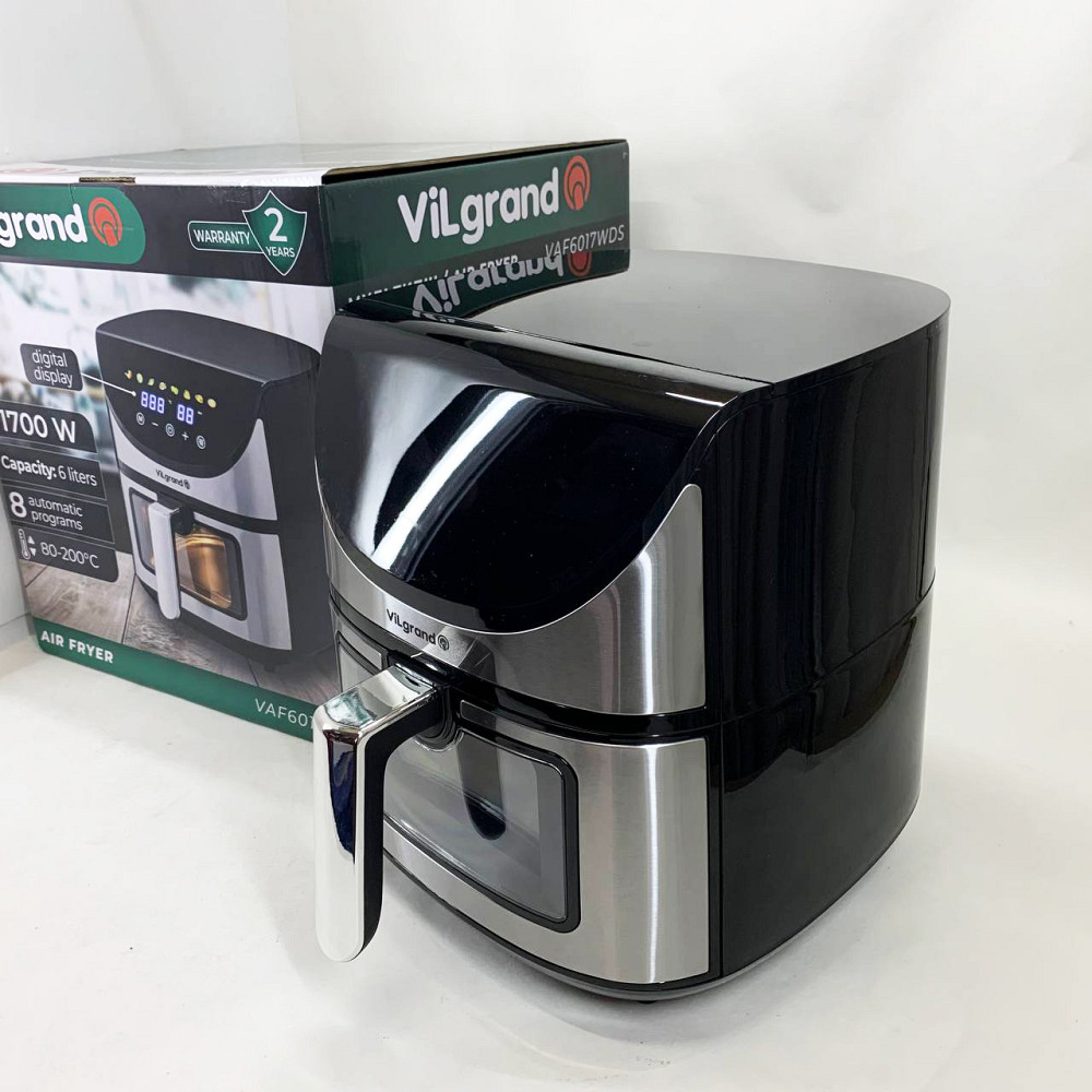 Міні фритюрниця ViLgrand VAF6017WDS 1700 Вт 6 л, Електрофритюрниця, Мультипіч для запіканок DT-43 Івано-Франківськ - фото 8