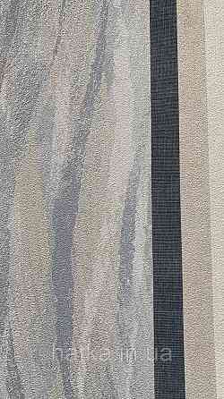 Шпалери вінілові на флізеліні Rasch Alghero метрові 3д абстракція хвилі бежеві сині світлі 943788 Київ