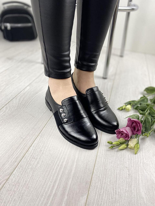 MILLI GOLD Туфлі жіночі MILLI GOLD 359-1705 чорні (весна-осінь, шкіра натуральна) (3307) Коломыя - изображение 6