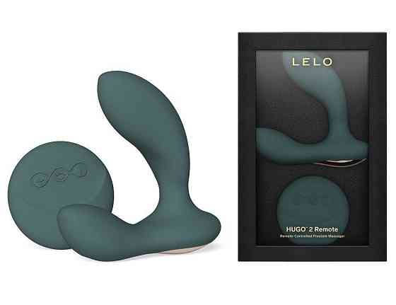 Массажер простаты LELO Hugo 2 Remote Green, 2 мотора, очень мощный, пульт ДУ Sex Aura Киев