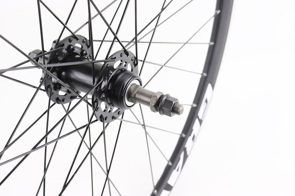 Колесо 26" заднє Disk-brake, обід алюмінієвий, втулка 14Gx36H, під вільнобіг, кріпл. гайка, "GRAVITY" (можл. подряпини) Бершадь - фото 3