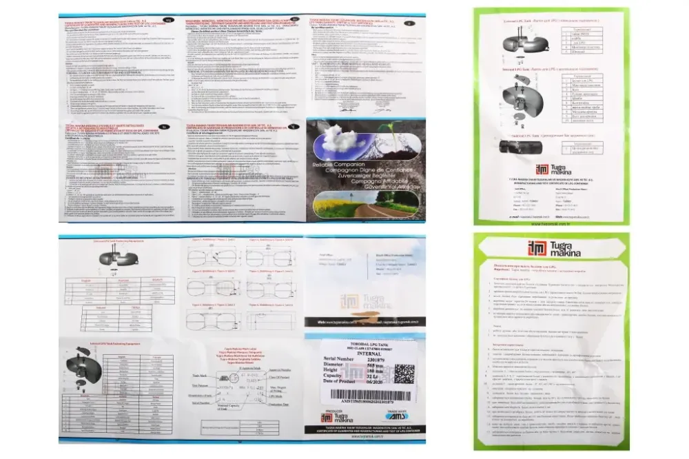 Баллон ГБО тороидальный внутренний H180*D565мм 32л Tugra Makina Винница - изображение 6