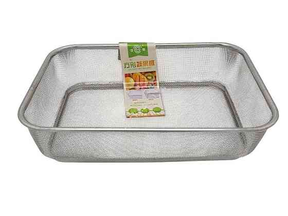 Сито нерж. прямоугольная мелкая сетка 34*25*8 см VT6-20318 19984 ТМ VITOL Solmir Киев
