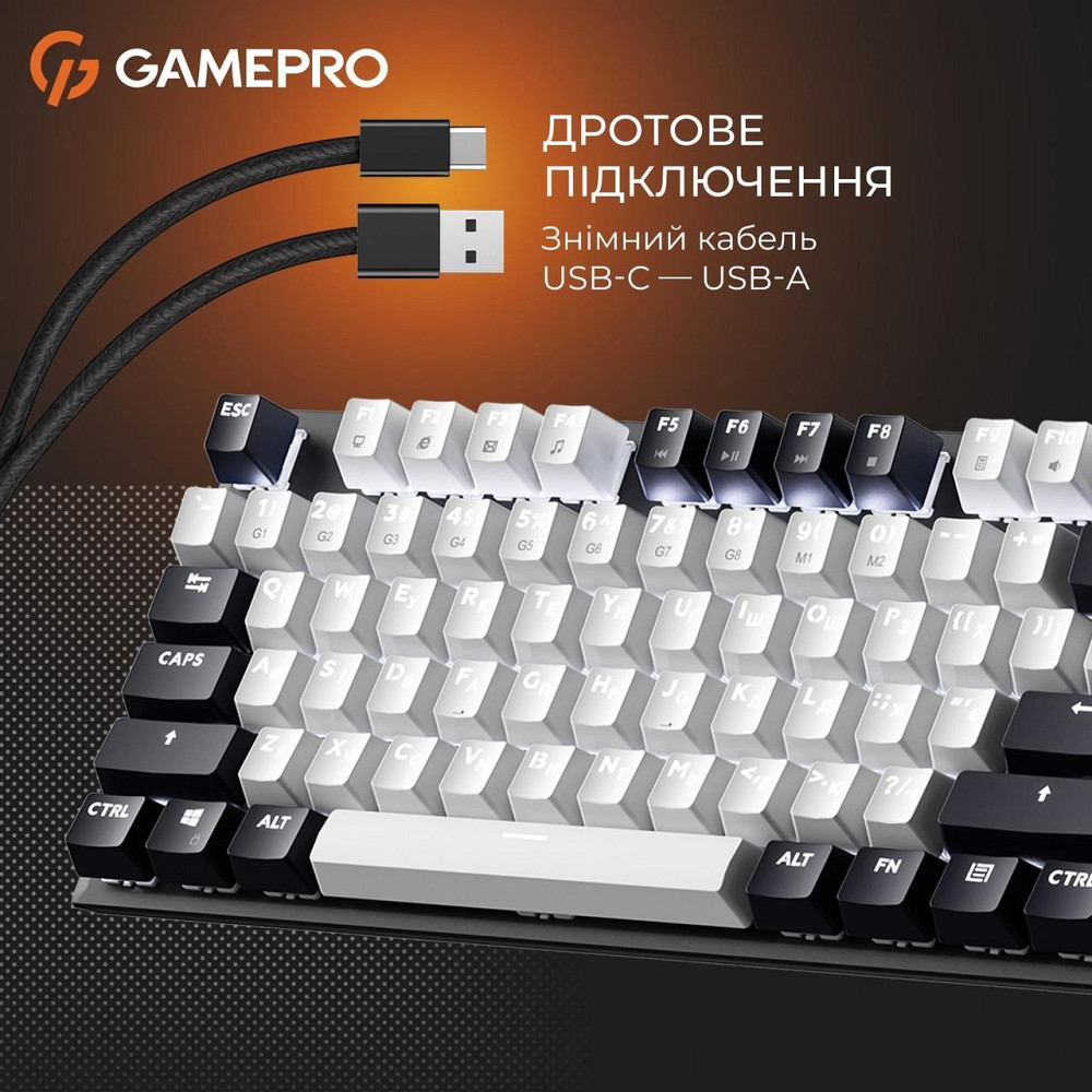Клавіатура GamePro Genesis Metallic MK144B Outemu Red Swithes USB Black ( 19495 ) Харьков - изображение 18