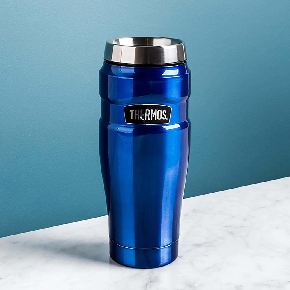 Термокружка 470 мл Thermos "Stainless King Travel Tumbler" (160027) Metallic Blue Нововолинськ - фото 2