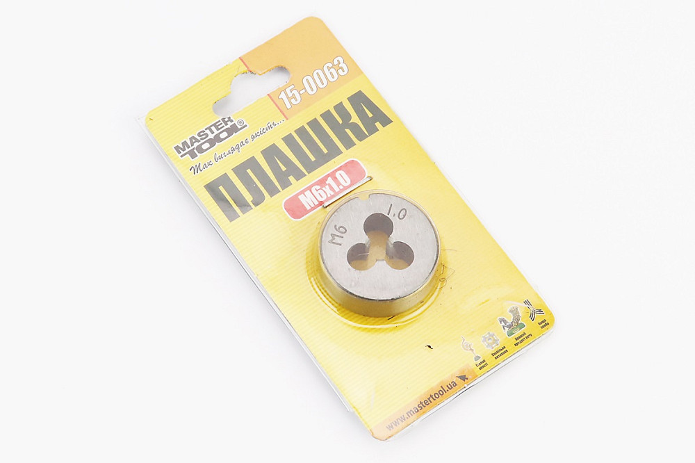 Плашка для нарізання різьби M6х1,0мм 9xС DIN233 15-0063 Київ - фото 2
